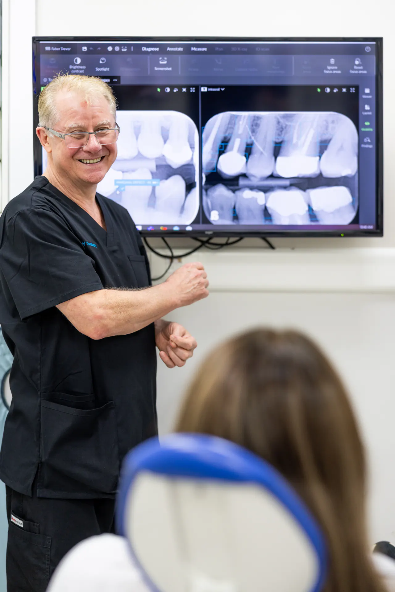 Dr Michael Walker consulting with patient